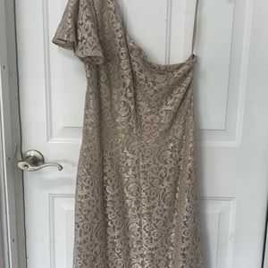 Ralph Lauren gold formal dress